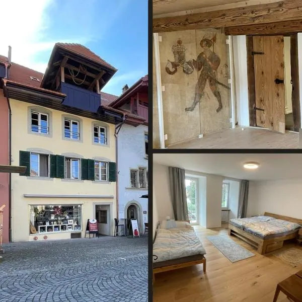 a knight's splendid apartment，位于Büren an der Aare的酒店