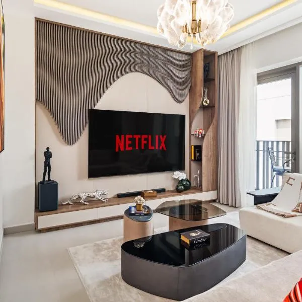 Modern Apartment in Dubai Creek Harbour By DuStay，位于迪拜的酒店