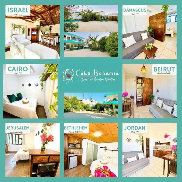 CABO BOHEMIA Tropical Garden Studios，位于卡波圣卢卡斯的酒店