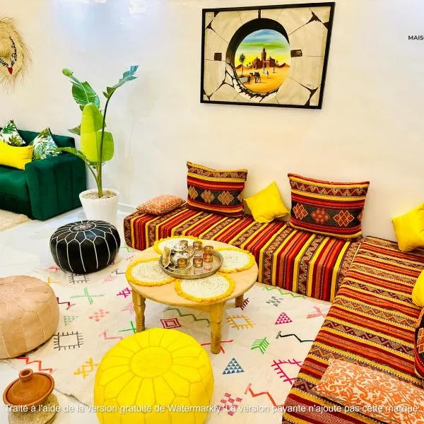 Appart F3 de luxe à Gueliz - 5 min de la gare - Au coeur de Marrakech，位于马拉喀什的酒店