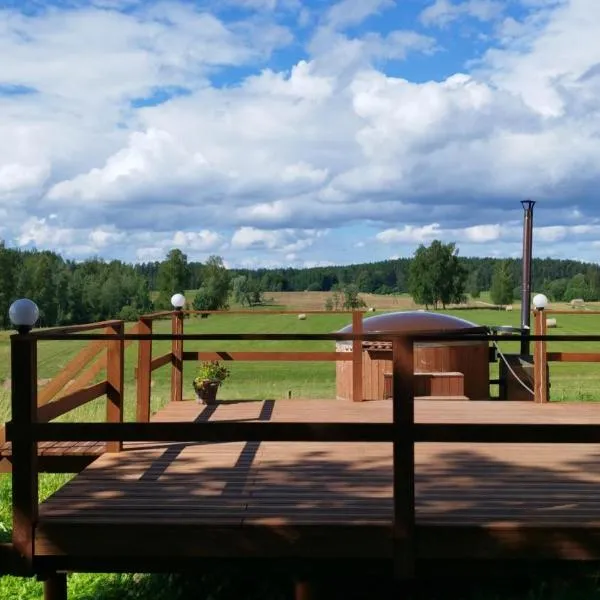 Unique Countryhouse & Sauna in Gauja Valley - Kaķukalns，位于Bīriņi的酒店