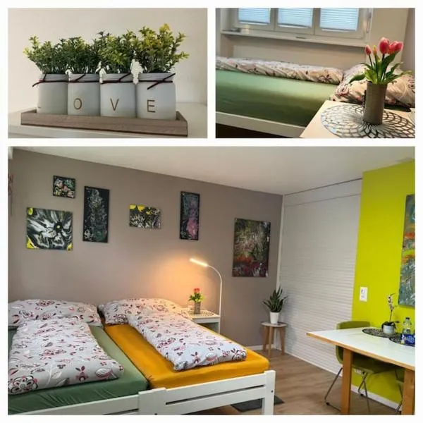 HEART Studio Visp Zentrum I ruhig I Single I Paare I Küche，位于菲斯普的酒店