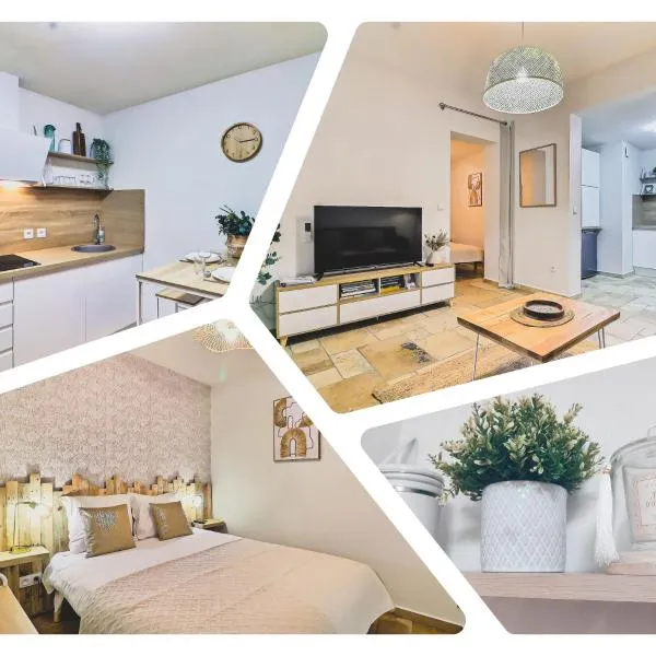 LE PTIT HONORE - Appartement 2 pers - Centre Cosy WiFi Clim Garage，位于圣吉尔的酒店