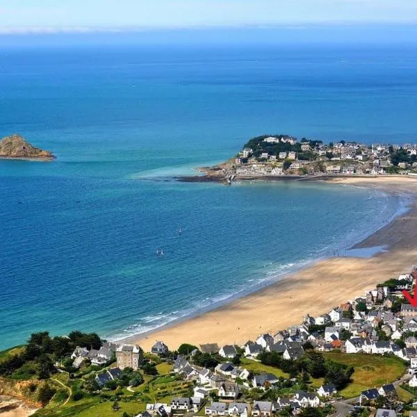 Le Bain de mer, Studio à la plage, Pleneuf，位于Le Val-André的酒店