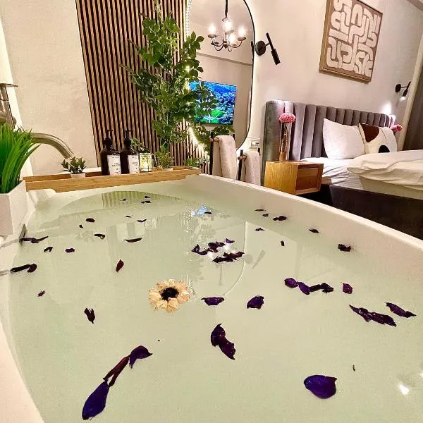 Designer Apartment with SPA complex & Jacuzzi near Bahai Garden Haifa，位于海法的酒店