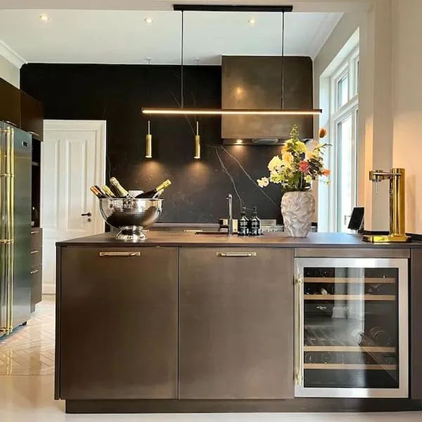 Luxurious villa - exceptional location in city center with free P，位于欧登塞的酒店