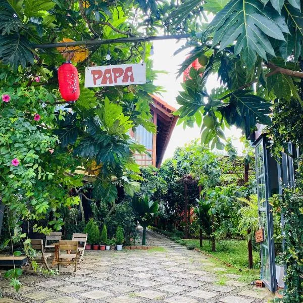 PaPa Coffee & Homestay，位于Ấp Tân Hà的酒店