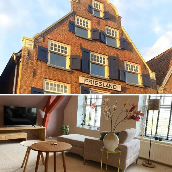 Elegant appartement in Pakhuis Friesland centrum，位于吕伐登的酒店