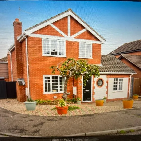 SeaCross Sheringham Norfolk Coast 3 Bed Detached house，位于海滨韦尔斯港的酒店