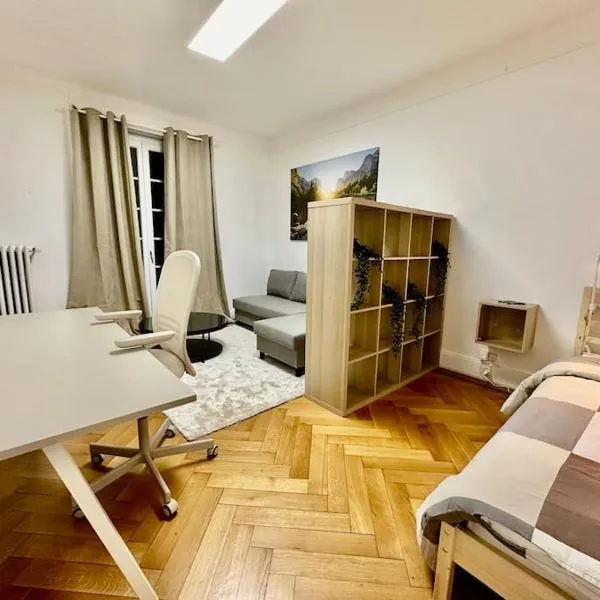 Cosy studio a Lausanne center，位于Ouchy的酒店