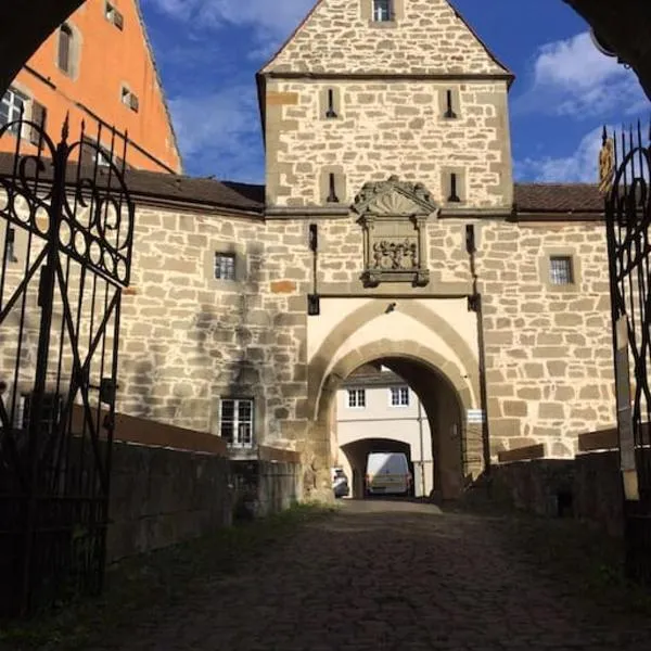 Ferienwohnung im Schloss Obersontheim，位于Obersontheim的酒店