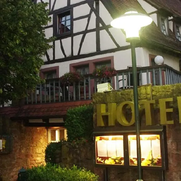 Hotel Restaurant Altes Badhaus，位于埃贝尔巴赫的酒店