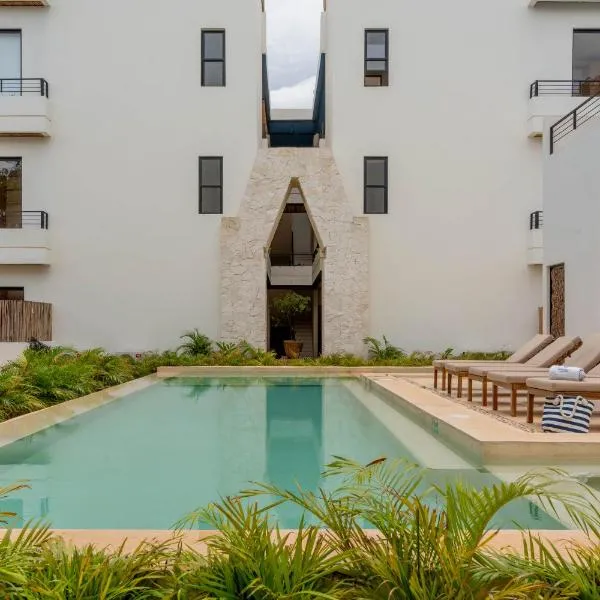 New luxury studio with plunge pool,位于图卢姆的酒店