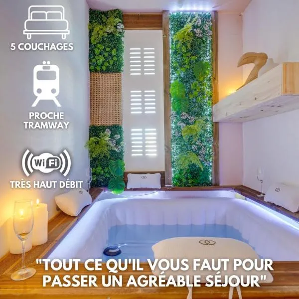 Fridhome Jacuzzi Parking Wifi Fibre 2MIN Tram，位于布吕热的酒店