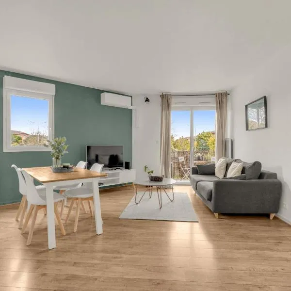 ღ Bartavelles - FREE Parking at 4min Blagnac Airport，位于布拉尼亚克的酒店