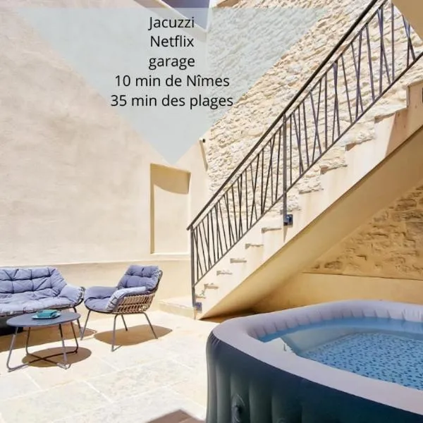 Maison de ville, Jacuzzi,garage，位于Bernis的酒店