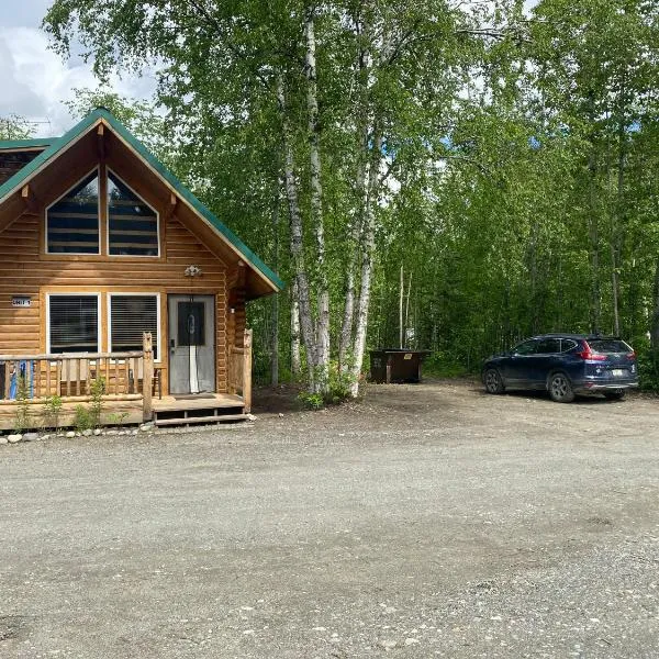 Talkeetna Log Cabin with Hot Tub Unit 1，位于塔尔基特纳的酒店