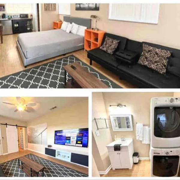 Central Private King Suit Washer Dryer 2 Miles to Hospital，位于温特黑文的酒店