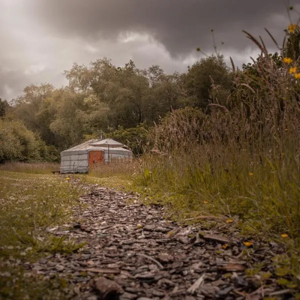 Gilfach Gower Farm Luxury Yurt with Hot Tub，位于阿曼福德的酒店