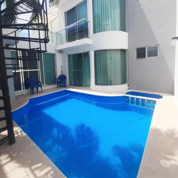 Casa con alberca en el centro de Puerto Progreso，位于普罗格雷索的酒店
