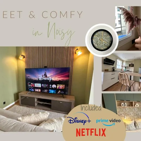 Sweet and comfy in Hyper City center with Netflix, Prime and Disney Plus included，位于诺伊斯·勒·格兰德的酒店