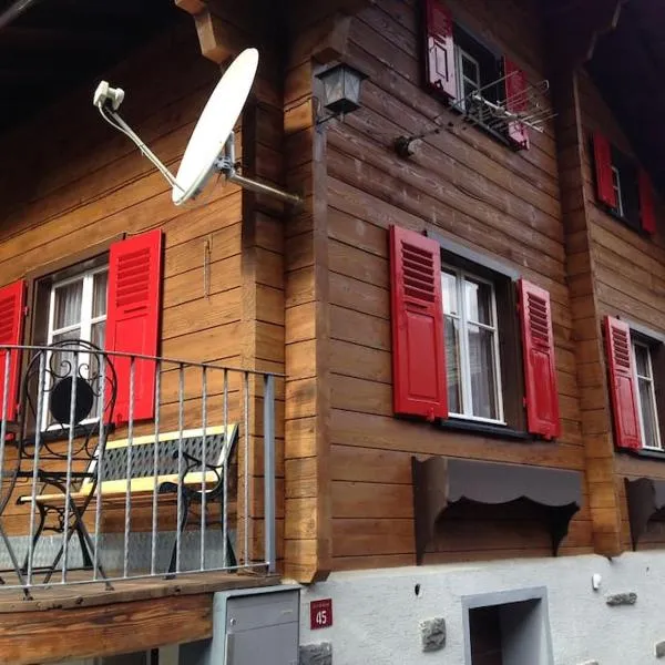 Chalet Julia mit Sauna，位于Eisten的酒店