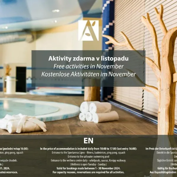 Amenity Hotel & Resort Lipno，位于Hrdoňov的酒店