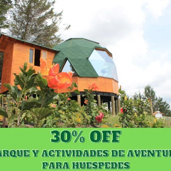 Glamping y Chalet Aventura Park Villa De Leyva La Periquera，位于莱瓦镇的酒店