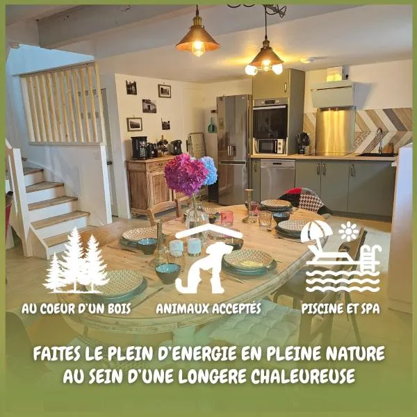 Ker Adèle, longère cosy au cœur d'un bois，位于Ploërdut的酒店