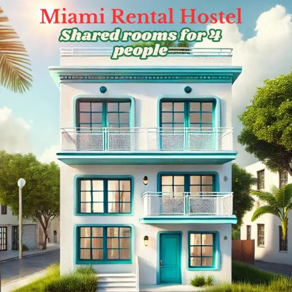 103 Miami Shared Rooms for Men Central Comfortable, Affordable，位于迈阿密的酒店