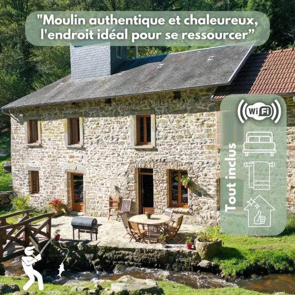 Authentique moulin tout inclus-Moulin de Lavaugarde，位于Thauron的酒店