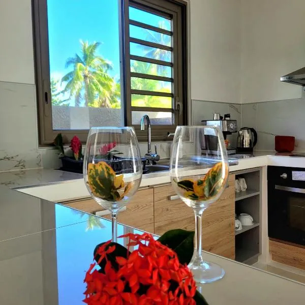 Moorea Island Homes- Fare Moana - 1 chambre climatisée，位于莫雷阿的酒店