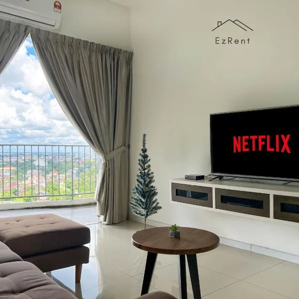 Taiping City View Condo near Lake Garden/ Netflix，位于太平的酒店