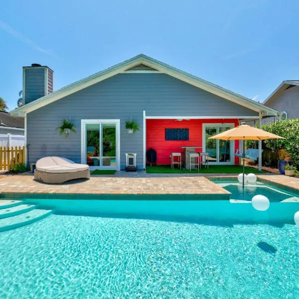 3 Bedroom Tropical Oasis in Jax Beach，位于杰克逊维尔海滩的酒店