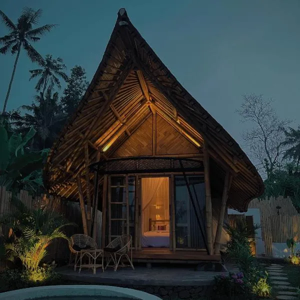 Bethewa Bali Sidemen Private Bamboo House，位于Silebeng的酒店