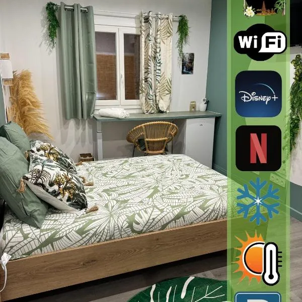 WORLDROOM Chambre privée avec espace commun，位于佩皮尼昂的酒店