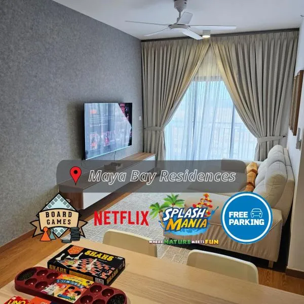 3 Room SplashMania Maya Bay Gamuda Cove Near KLIA，位于万津的酒店