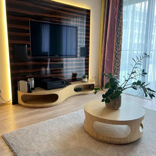 Skau 2 Eurovea Garden View Free Parking，位于Petržalka的酒店