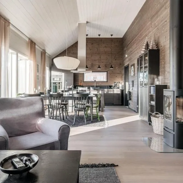 Sauna | Wi-Fi | Chromecast | Ski shed | Wood stove，位于洛夫斯达伦的酒店