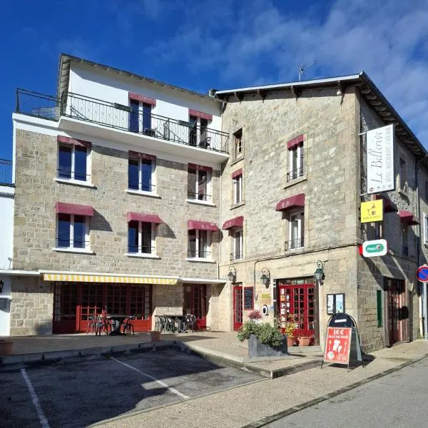 乐贝勒里夫酒店，位于Peyrat-le-Château的酒店