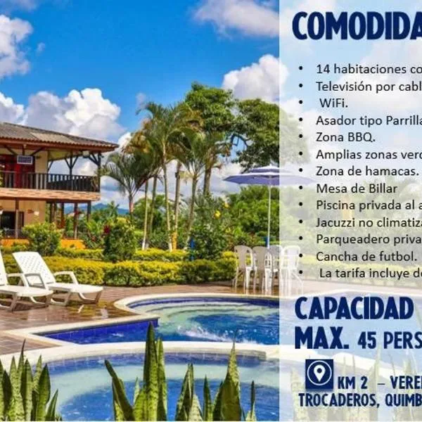 Finca Hotel los Alpes，位于金巴亚的酒店