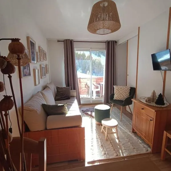 Appartement la Foux d'Allos vue sur la montagne，位于阿洛斯的酒店
