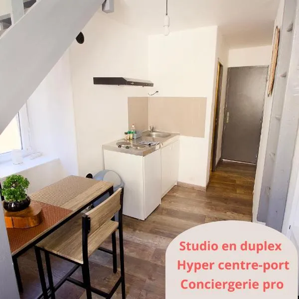 Petit Duplex Lumineux, hyper centre à 2 pas du port, Intendance Luxury Host，位于瑟堡的酒店