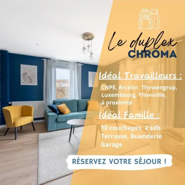 Duplex 5 chambres à la frontière luxembourgeoise，位于Volmerange-les-Mines的酒店