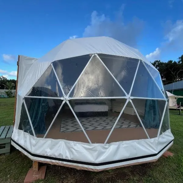 Spacious Dome Tent Glamping Camping Laie North Shore Oahu，位于拉耶的酒店