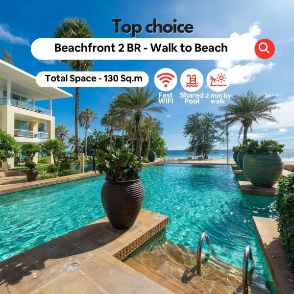 Karon Seaview Beachfront - 2 BR Apartment At Paradox Residence，位于卡伦海滩的酒店