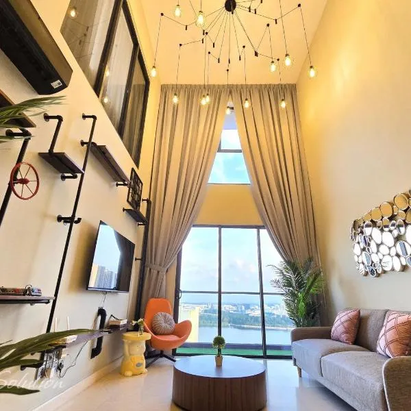 Loft Suite Seaview 2BR JB CIQ 7Pax，位于新山的酒店