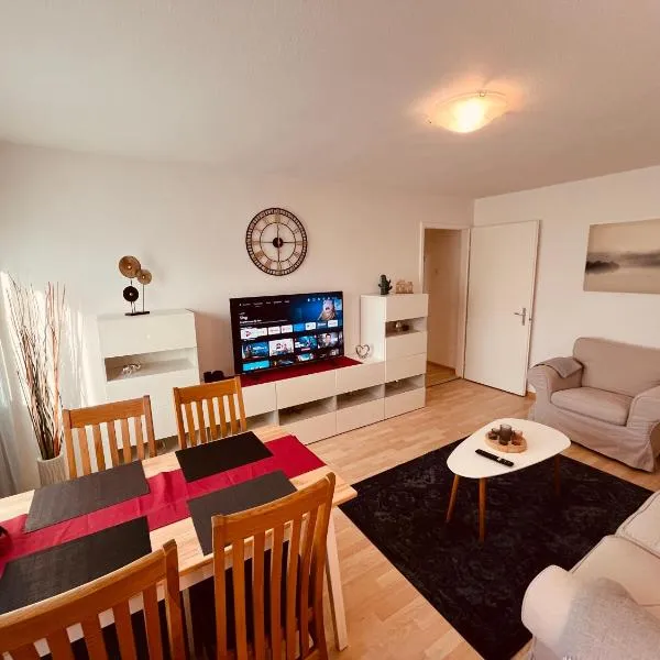3-Room Apartment for Business Travelers or Familie, Free WiFi & TV with 100 Countries, DAZN, Sky, Netflix & Disney，位于Wynau的酒店