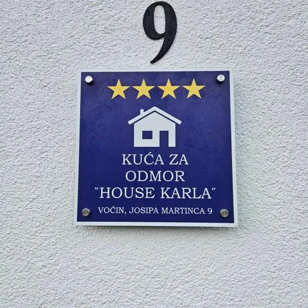 House Karla，位于Voćin的酒店