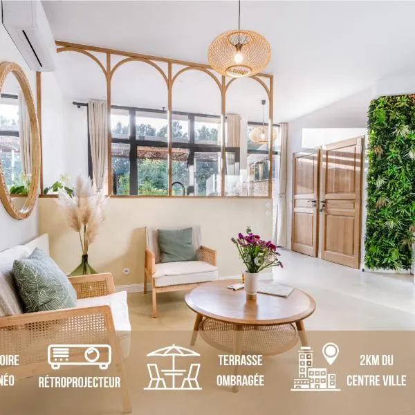 ÉROS - Loft entier avec Balnéo & Rétroprojecteur，位于尼翁的酒店